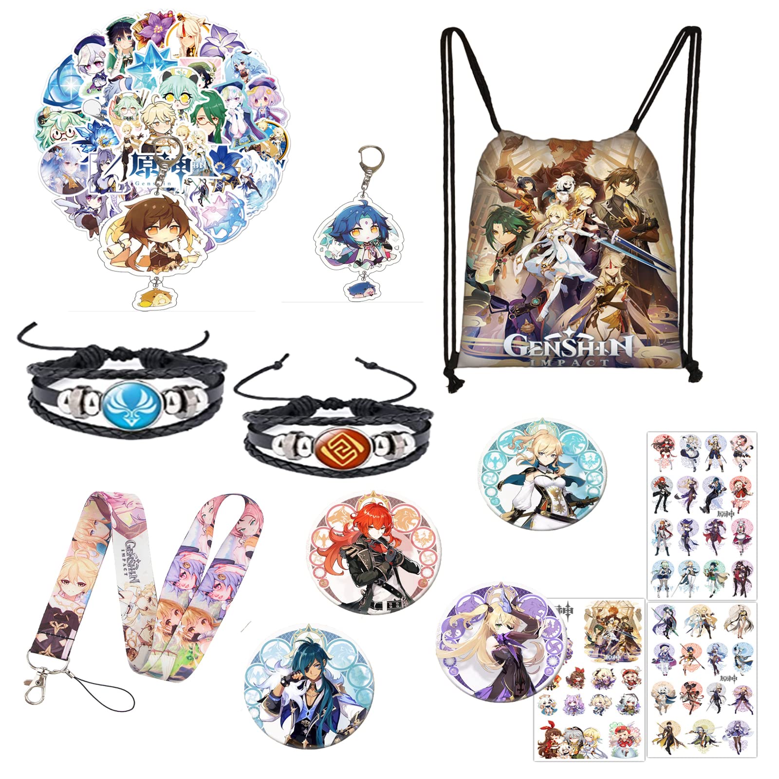 Buy Genshin Impact merch Gift Sets 1 Genshin Impact Drawstring Bag