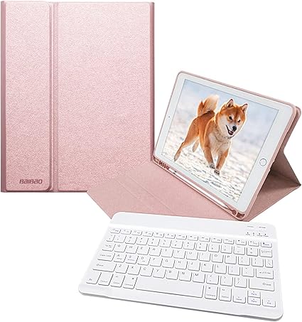 Amazon Co Jp Ipad 9 7キーボードケース Ipad 第5世代 第6世代 キーボードケース 18 17 Ipad Pro 9 7 Ipad Air Air2 通用キーボードケース ペンシルホルダー付き 脱着式 ワイヤレスbluetoothキーボード かわいい おしゃれ 傷つけ防止 耐久性 スタンド機能 多角度