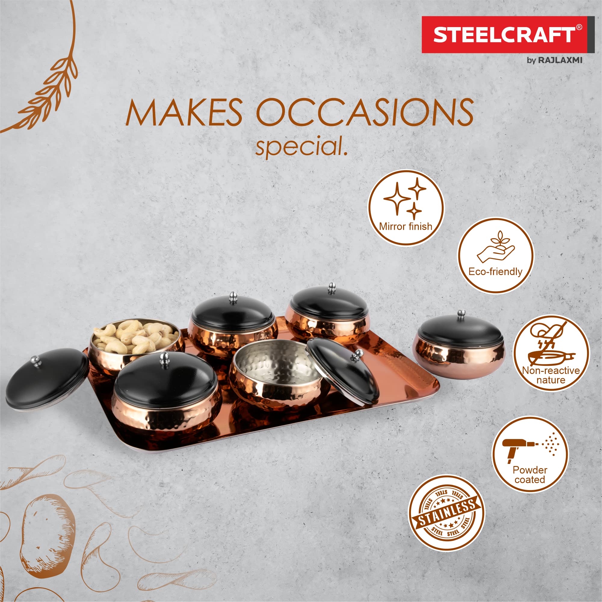   MitraステンレススチールServing Set Buy Steelcraft Premium Steel High Grade Stainless Steel Wabi