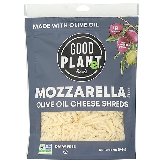 Good Planet, Shreds Mozzerella Olive Oil, 7 Ounce