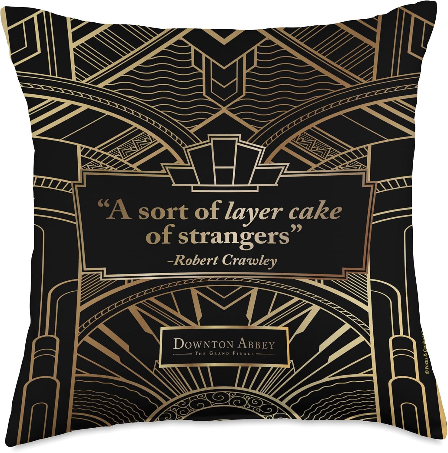 Downton Abbey: The Grand Finale Layer Cake of Strangers Throw Pillow
