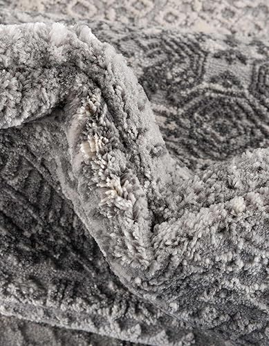 Miniatura 7 de Unique Loom Finsbury Collection - Alfombra de área Sarah (3 pies 3 pulgadas x 5 pies 3 pulgadas, rectangular, grismarfil)