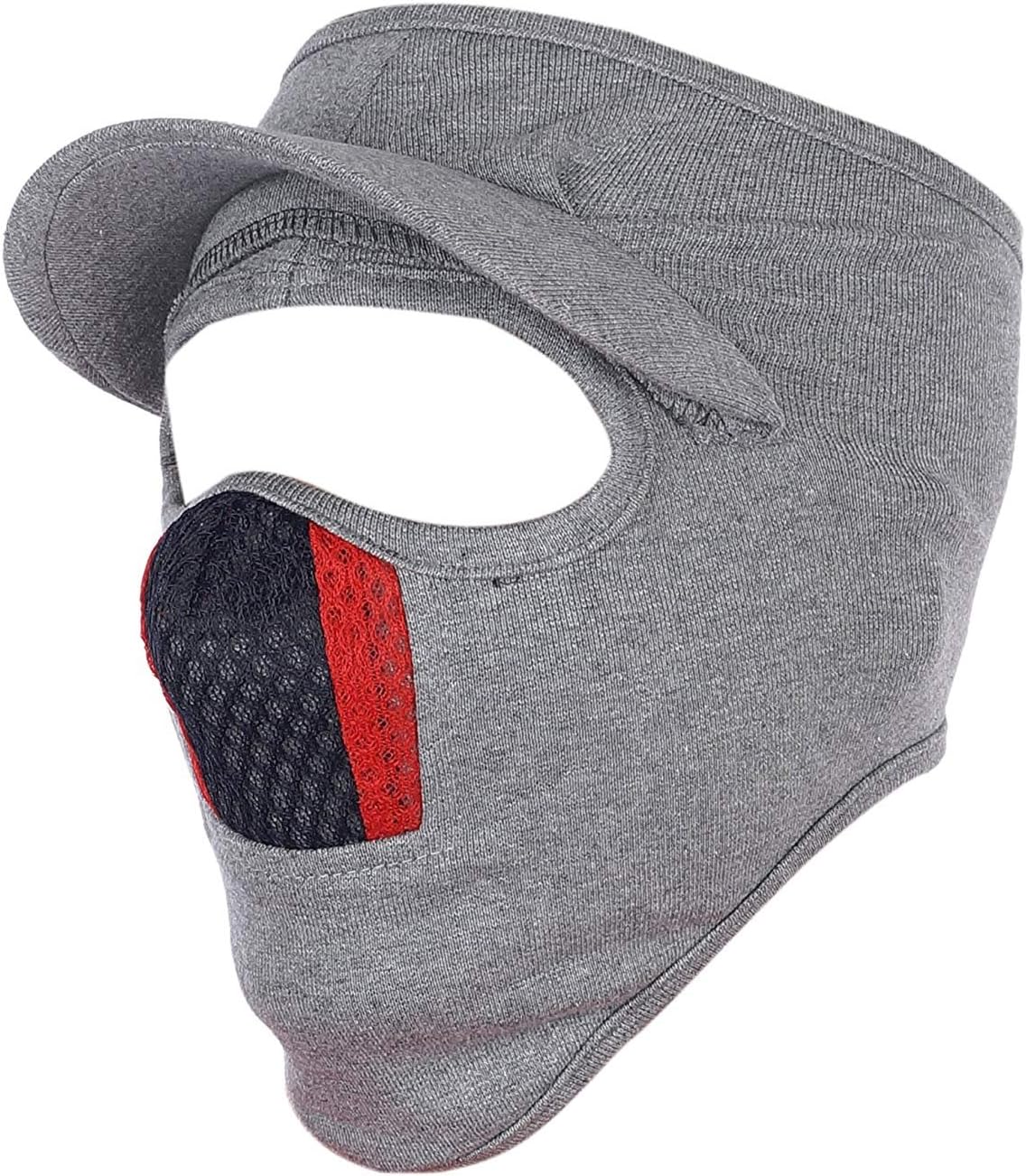Gajraj Unisex Cotton Bike Riding & Cycling Anti Pollution Dust Sun Protecion Full Face Cover Mask with Air Filter Mesh and Visor