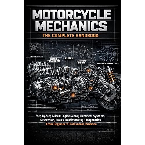 Motorcycle Mechanics: The Complete Handbook : Step-by-Step Guide to Engine Repair, Electrical Systems, Suspension, Brakes, Troubleshooting & Diagnostics — From Beginner to Professional Technicia