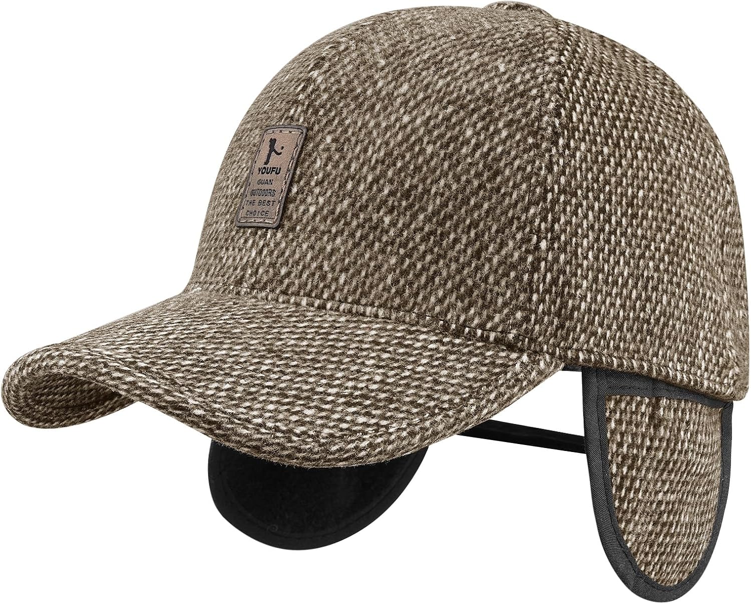 Clakllie Winter Baseball Cap with Ear Flaps Outdoor Sports Cap Warm Earflap Hat for Cold Weather Ushanka Trapper Trooper Hats - Image 6