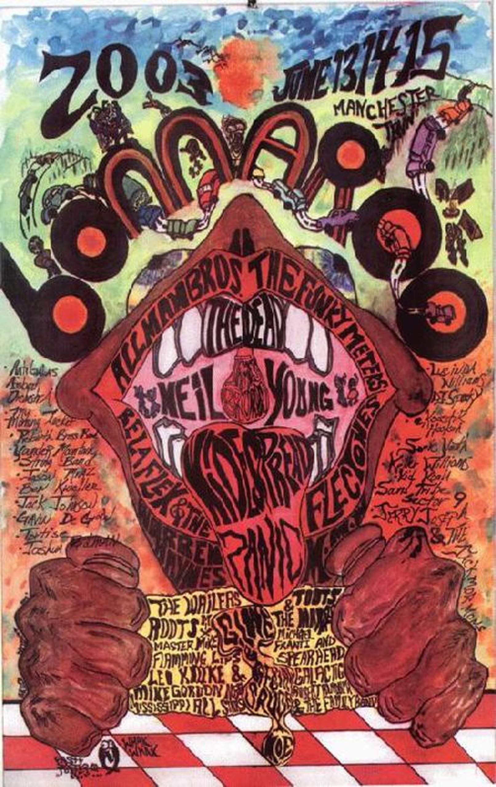 Amazon.com: Original 2003 Bonnaroo Music Fest poster Widespread