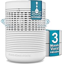 Dehumidifier without electricity, up to 27 m², includes 3-month supply, dehumidifier granules, room dehumidifier against mould in home, bathroom, dehumidifies cellar, dehumidifiers for