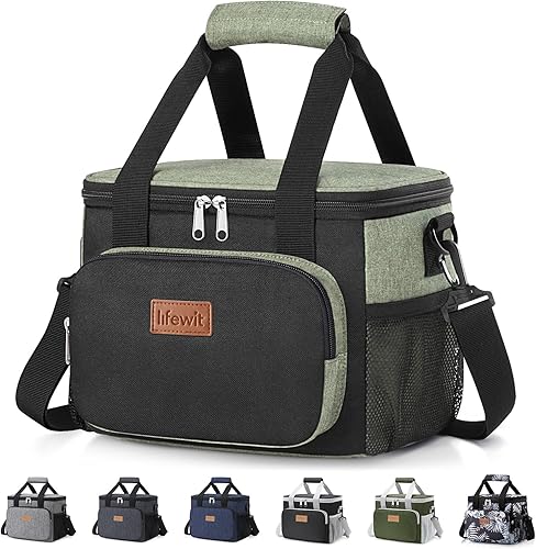 Miniatura 20 de Lifewit - Bolsa de almuerzo grande aislada, lonchera suave con enfriamiento para adultos, hombres, mujeres.