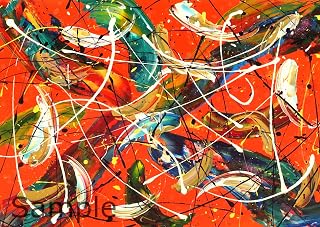 Trifinity Tetragram 48 (Jn 21:11-36) Dopamine Art, Abstract Prints - A4/A3/A2/A1/A0 (A4 210 x 297mm (8.3 x 11.7"))