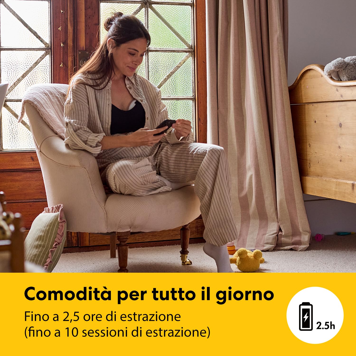 Medela Melody InBra Tiralatte indossabile singolo, mani libere – Fit ultra-morbido, Easy Pump&Store, All-in-one, Prestazioni potenti, 2 modalità & 9 livelli, coppe in silicone, porta USB-C