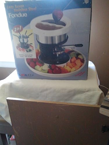 Casamoda Lazy Susan Fondue de acero inoxidable