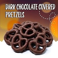 Vista 3 de Dark Chocolate Covered Mini Pretzels 2-Pound Bag Salted Pretzels in Sweet Chocolate