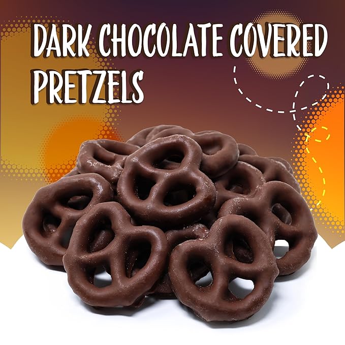 Pretzels Mini Cubiertos de Chocolate Negro, Bolsa de 2 Libras miniatura 3
