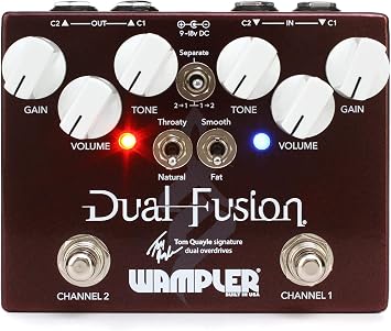 Wampler Dual Fusion V2 Tom Quayle Signature Dual Overdrive Guitar Effects Pedal