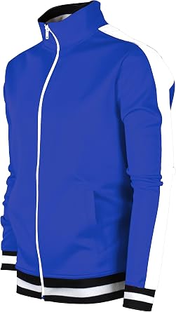 SCREENSHOT-TRACK JACKET Mens Urban Hip Hop Premium Track Jacket - Slim Fit Side Taping Sportswear Urbanwear Streetwear Top