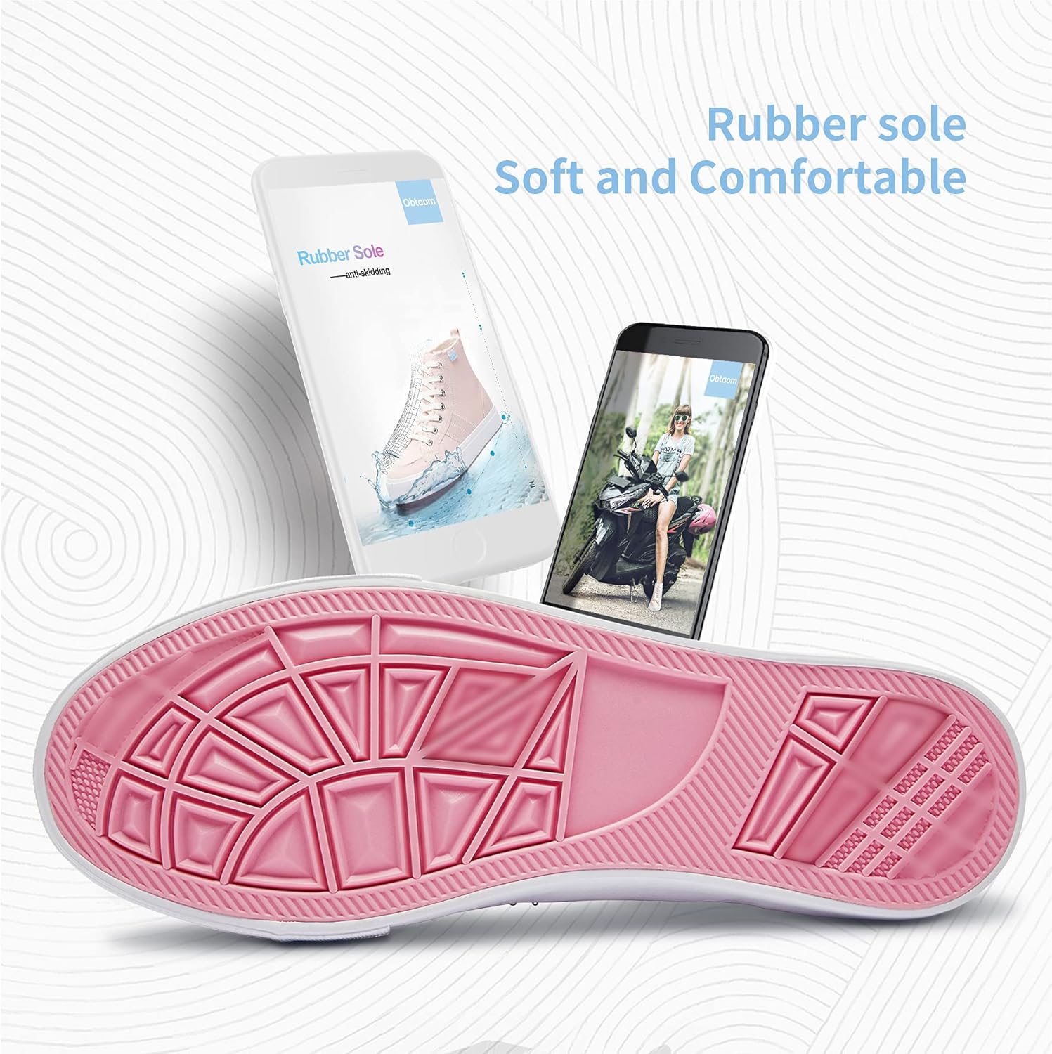 Obtaom Womens/Mens high top Canvas Shoes Play mid Calf Fashion Sneaker Casual lace up hi top Washed Canvas Shoes - Image 7