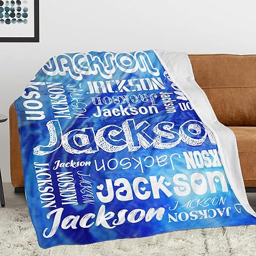 Vista 108 de Manta personalizada con texto, manta personalizada con nombre para madre, padre, adultos, amigos, amantes, perros, mascotas, manta de franela 01