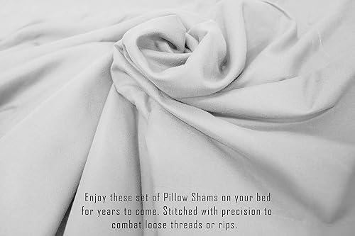 Miniatura 5 de Fundas de almohada de microfibra de 2 piezas ultra suaves de calidad de hotel de doble cepillado, resistentes a las arrugas, estándarQueen, color