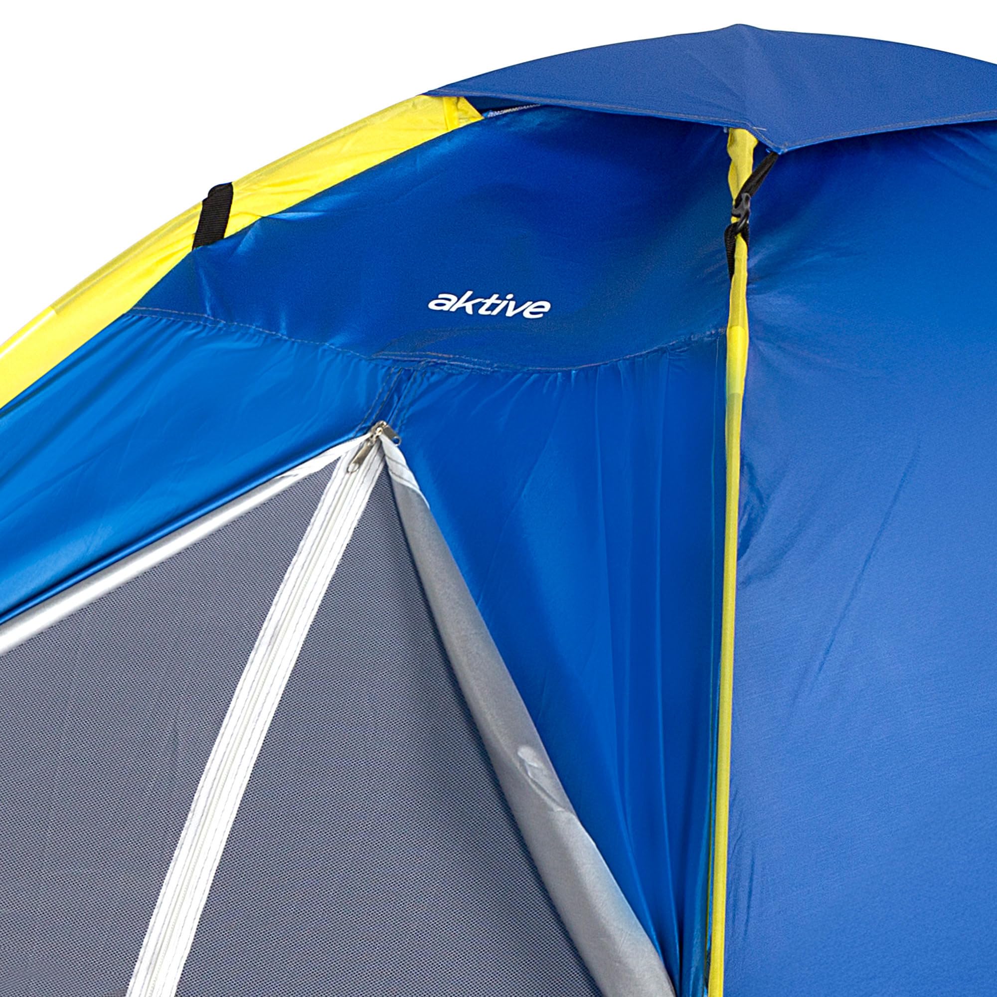 AKTIVE Tenda da campeggio per 2 persone 200x120x100 cm blu, leggera e facile da montare, design igloo con struttura robusta, ventilazione posteriore e borsa per il trasporto (52550)