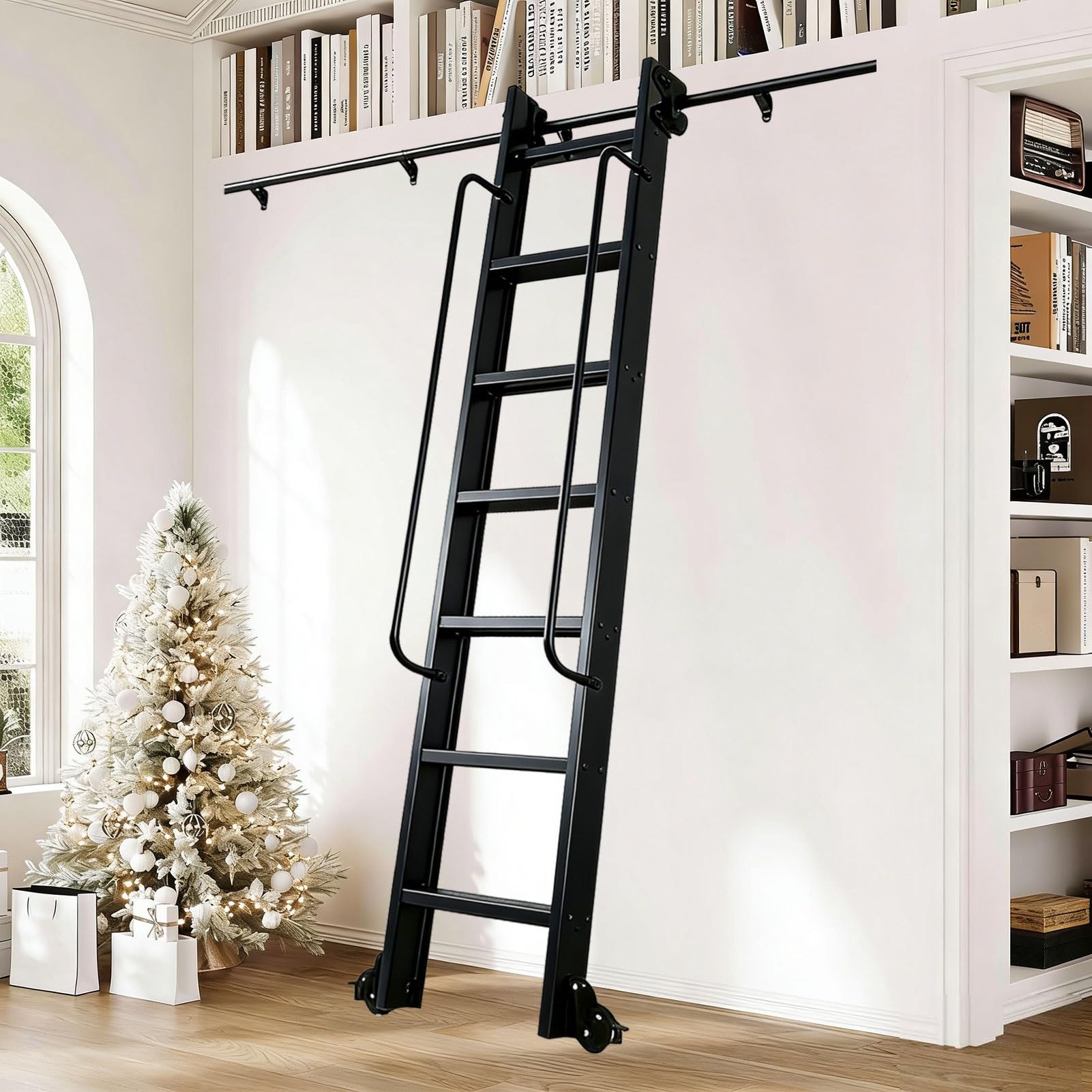 Système rail complet robuste 480cm kit quincaillerie échelle coulissante