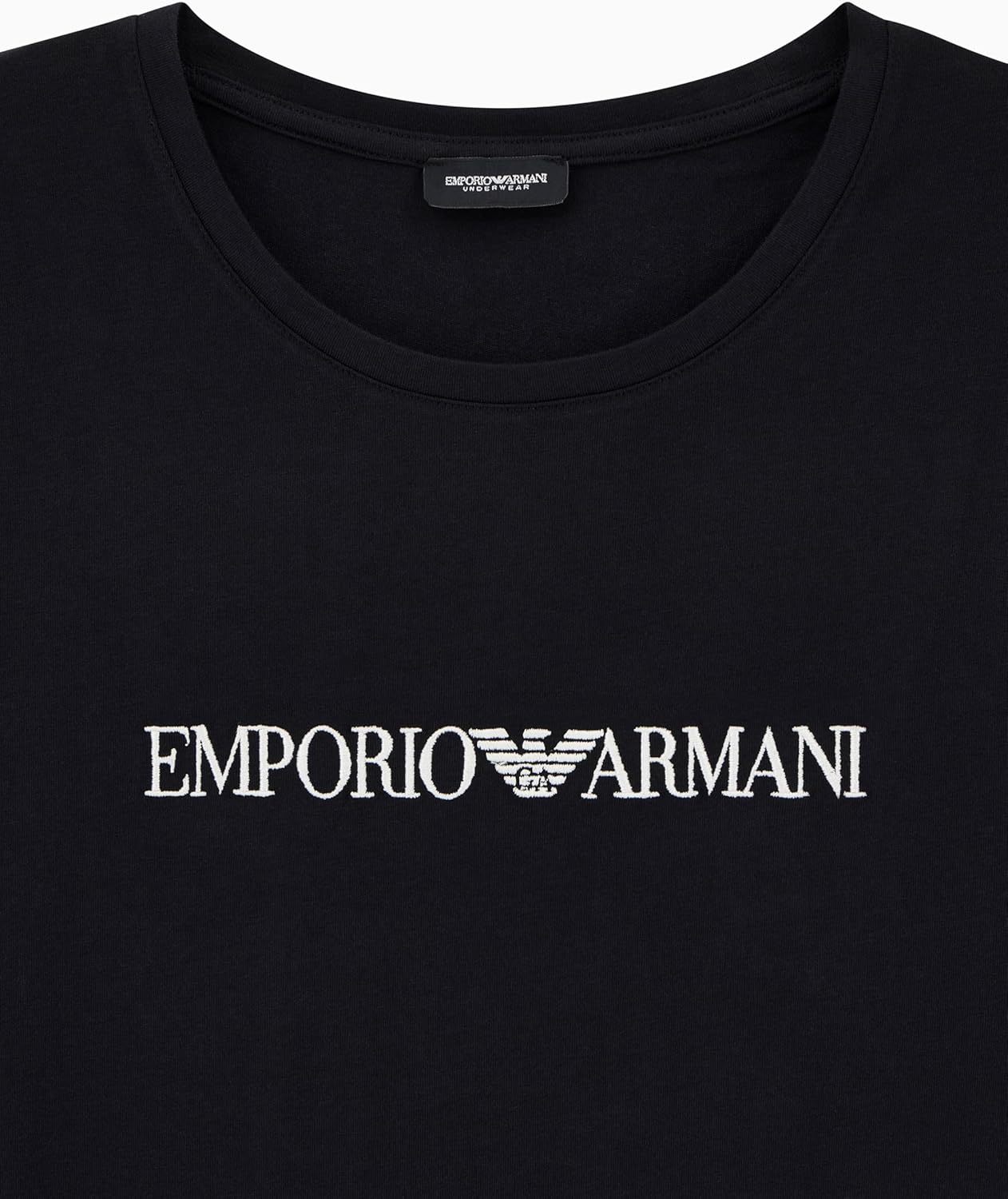 Emporio Armani Womens Everyday Cotton Short Sleeve Crew Neck Shirt - Image 3