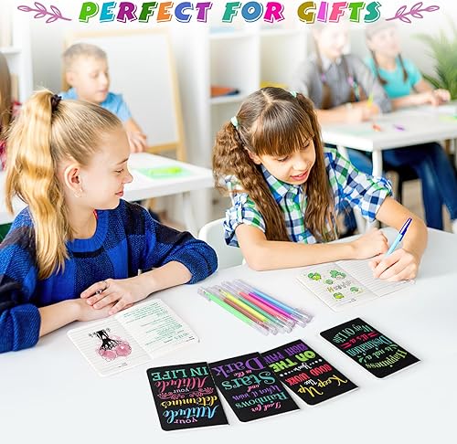 Miniatura 6 de 24 cuadernos inspiradores a granel con 24 bolígrafos coloridos, juego de bloc de notas de bolsillo pequeño, regalos motivacionales a granel para