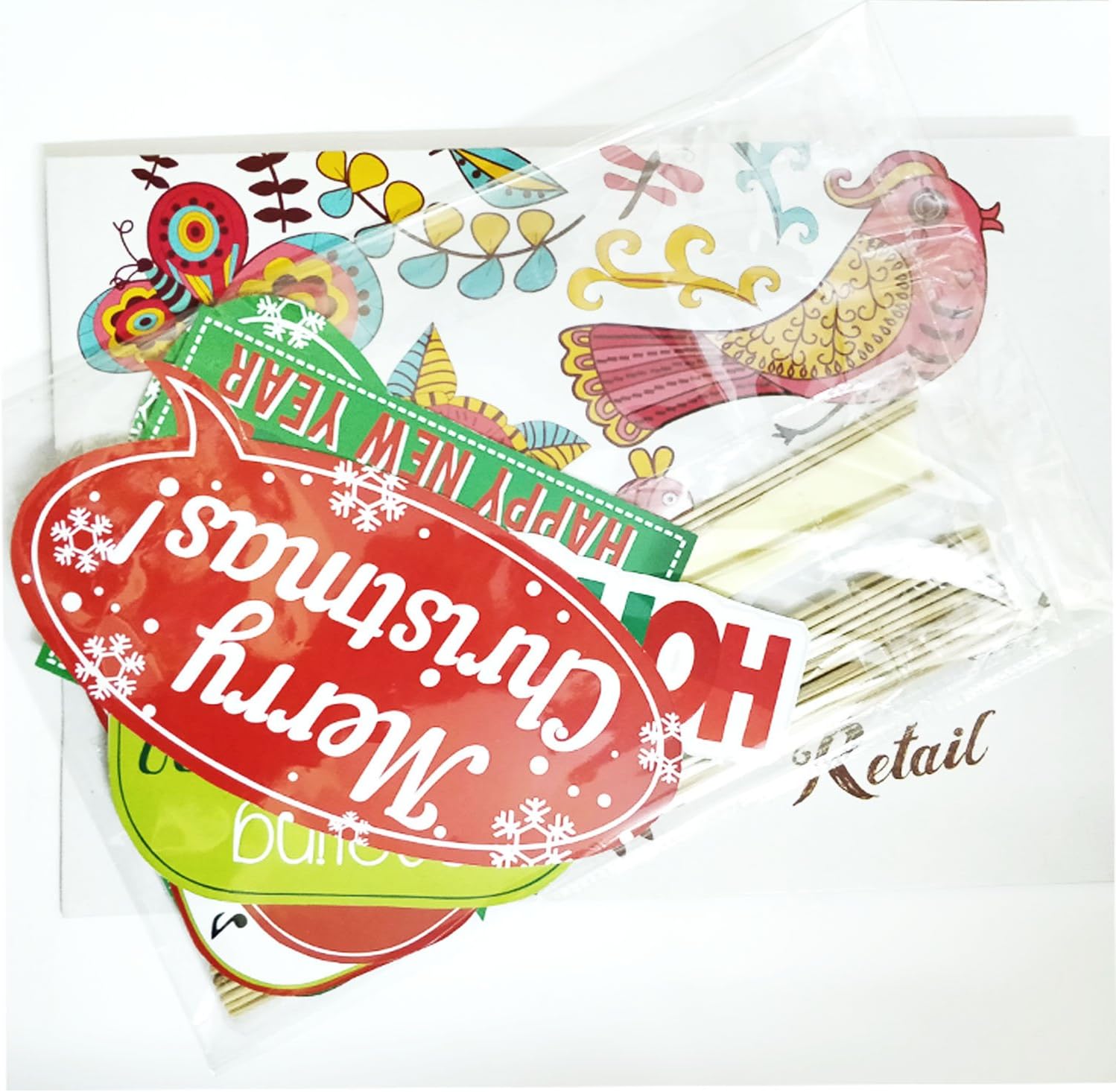 Christmas Photo Booth Party Props - Hand Made for Christmas Party by Indian Collectible