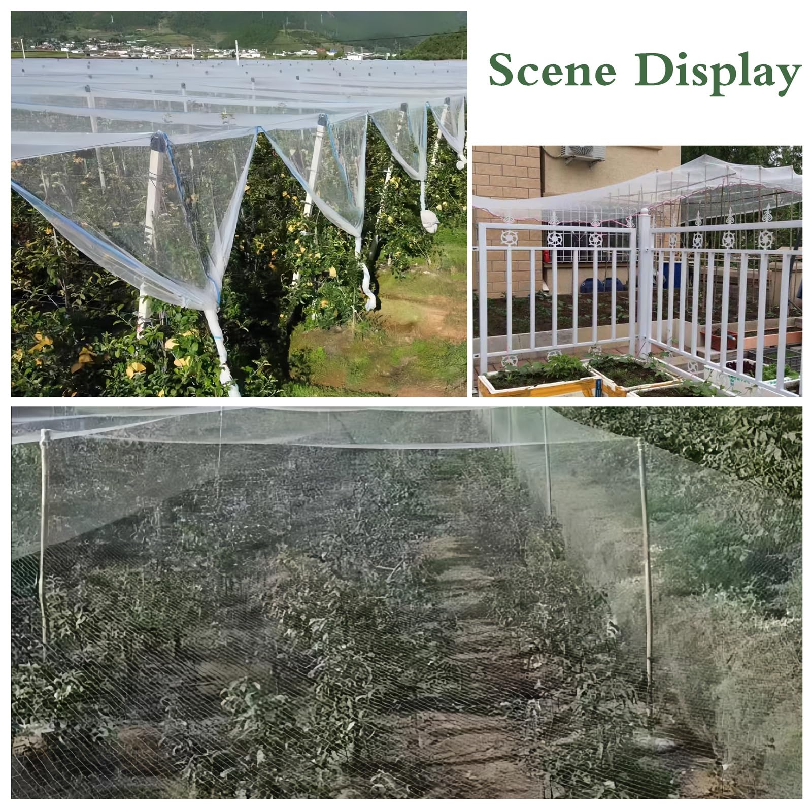 Filet Anti-Insectes Robuste pour Jardin, protège efficacement Les légumes, Les Fruits et Les Fleurs. Facile à Installer et à découper. Halnetz pour Une Protection optimale Contre Les Insecte