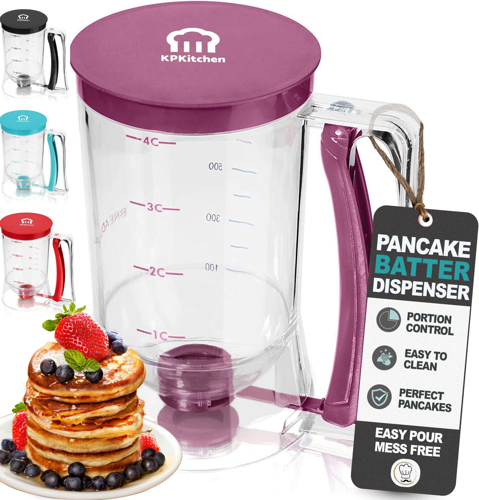 KPKitchen Pancake Batter Dispenser - Kitchen Must Have Tool for Perfect Panca...