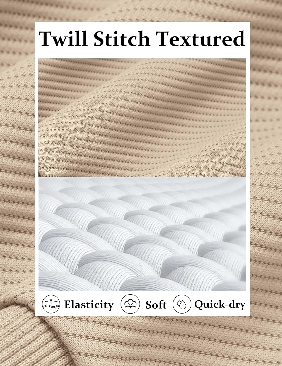 COOFANDY Mens Quarter Zip Pullover Sweatshirts Lightweight Long Sleeve Mock Neck Sweater Polo - Image 4