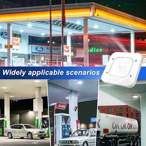 Miniatura 8 de Luz LED de toldo de 150 W, 21000 lm LED para gasolinera, luz de techo LED blanca fría de 5700 K, luz de techo LED de garaje (equivalente a 600 W
