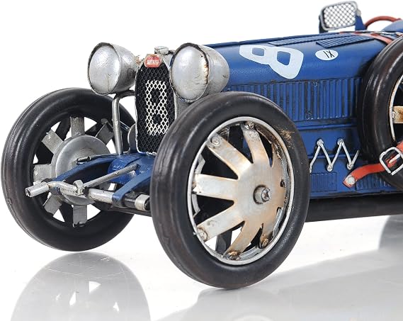Old Modern Handicrafts Bugatti Type 35 Scale Model Car - an Elegant Model Car Decors for Home & Office - 14.0L x 5.5W x 4.0H Inches