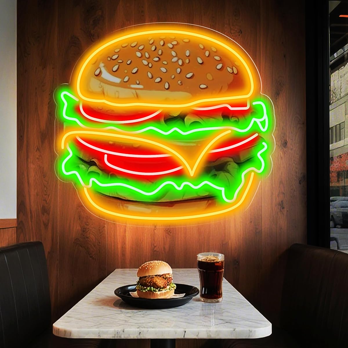Wakklia Custom LED Logo Neon Sign, UV Printed, 25x25 inches, Silicone &