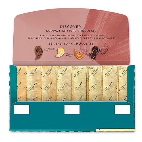 Miniatura 9 de Godiva Chocolatier Signature - Chocolate negro con almendras tostadas, 12 unidades (8 piezas cada uno)