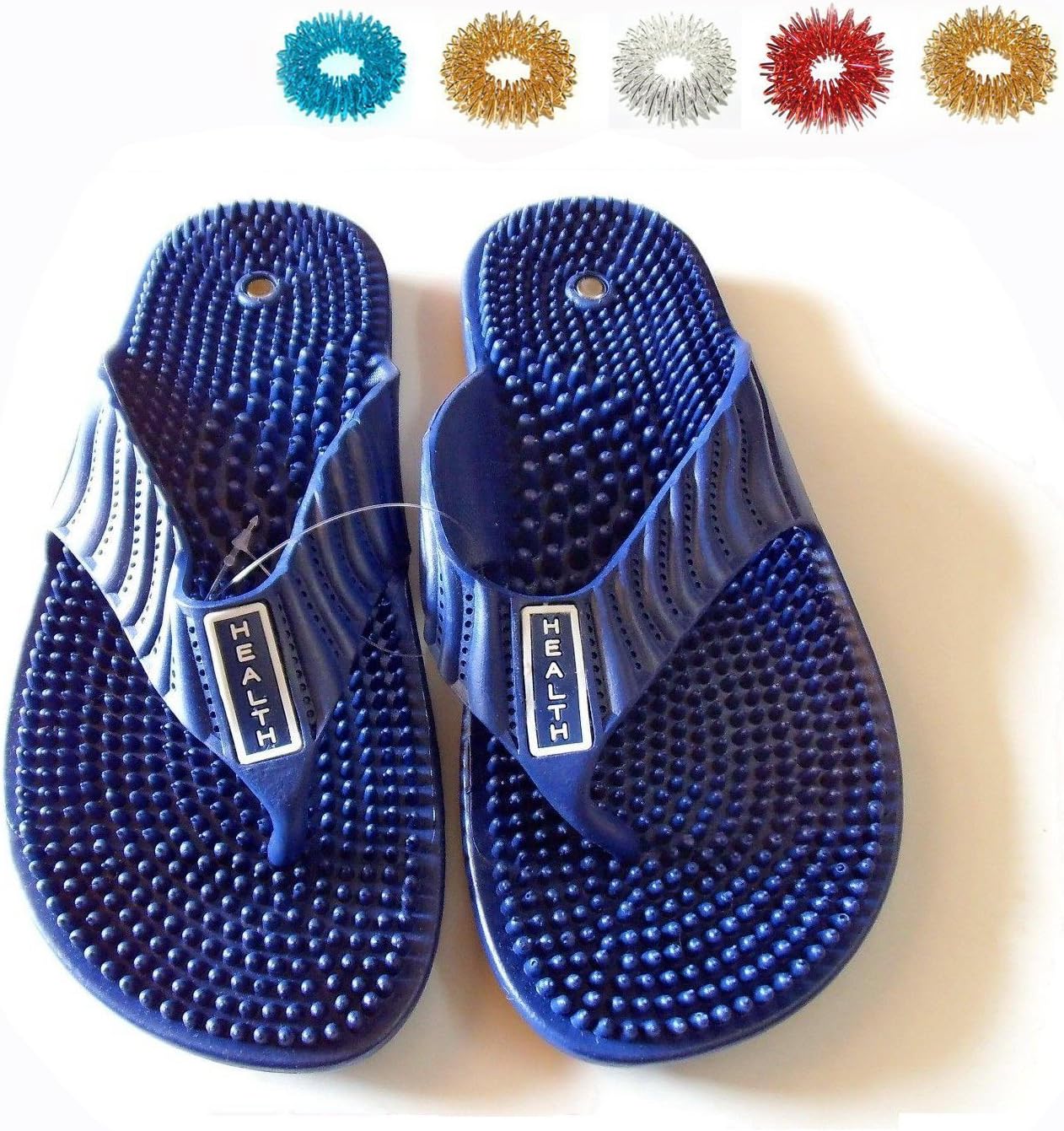 Acupressure Magnetic Health Care Foot Massager Reflexology (Footwear) Sandals (US 6.5/ Euro 39/ Aus 6.0)