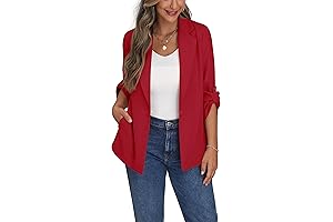Women's Red Blazer - Your Power Statement for Work and Beyond