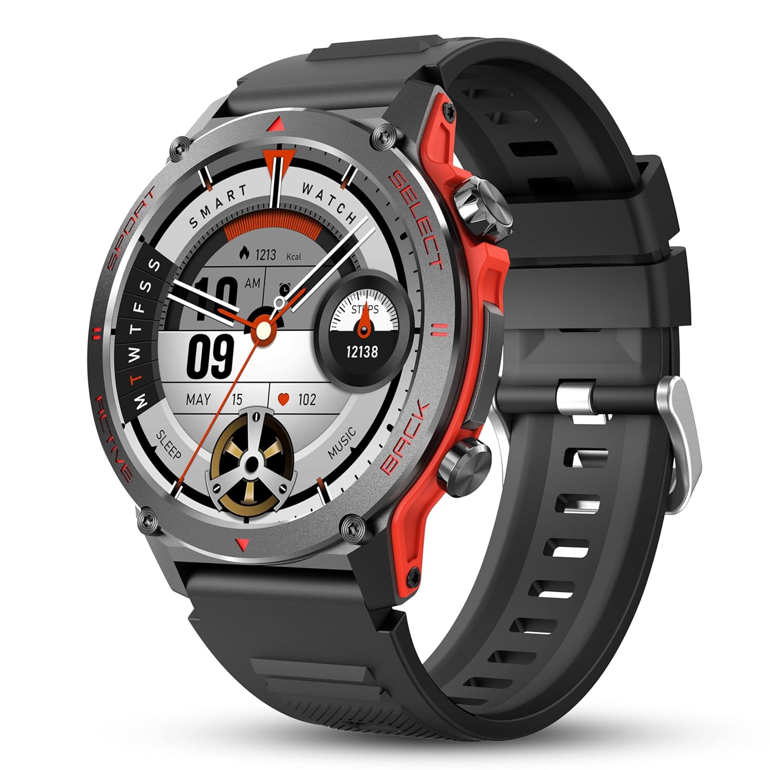 Popglory Smart Watch 1 43AMOLED 45mm Military Smartwatch Men Women Answer Make Call Digital Fitness Watch 110 Sports