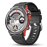 Smart Watch, 1.43''AMOLED 45mm Military Smartwatch Men Women Answer/Make Call, Digital Fitness Watch, 110+ Sports, Blood Pressure, Heart Rate, Stress Monitor Sports Watch for Android or iOS