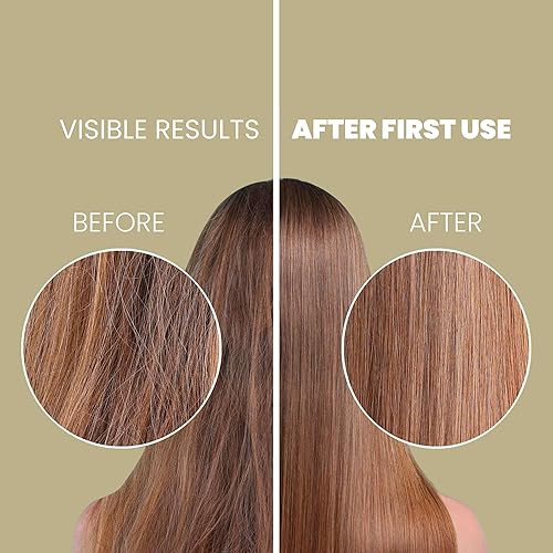 Miniatura 5 de ANYELUZ Acondicionador de aceite de argán de aloe vera, fórmula nutritiva rica en humedad y ligera, desenredante para todo tipo de cabello, uso