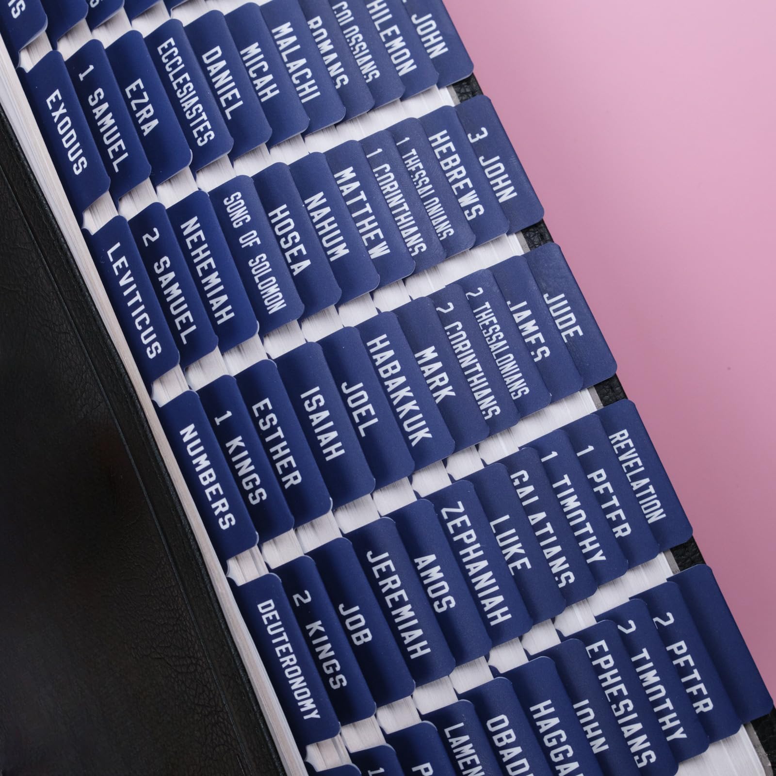 UPAFEXXI-Laminated Bible Tabs, Bible Tabs for Women and Men, Reposition Large Print Stickers, Easy to Read and Apply, 80Chapters Labels for Easy
