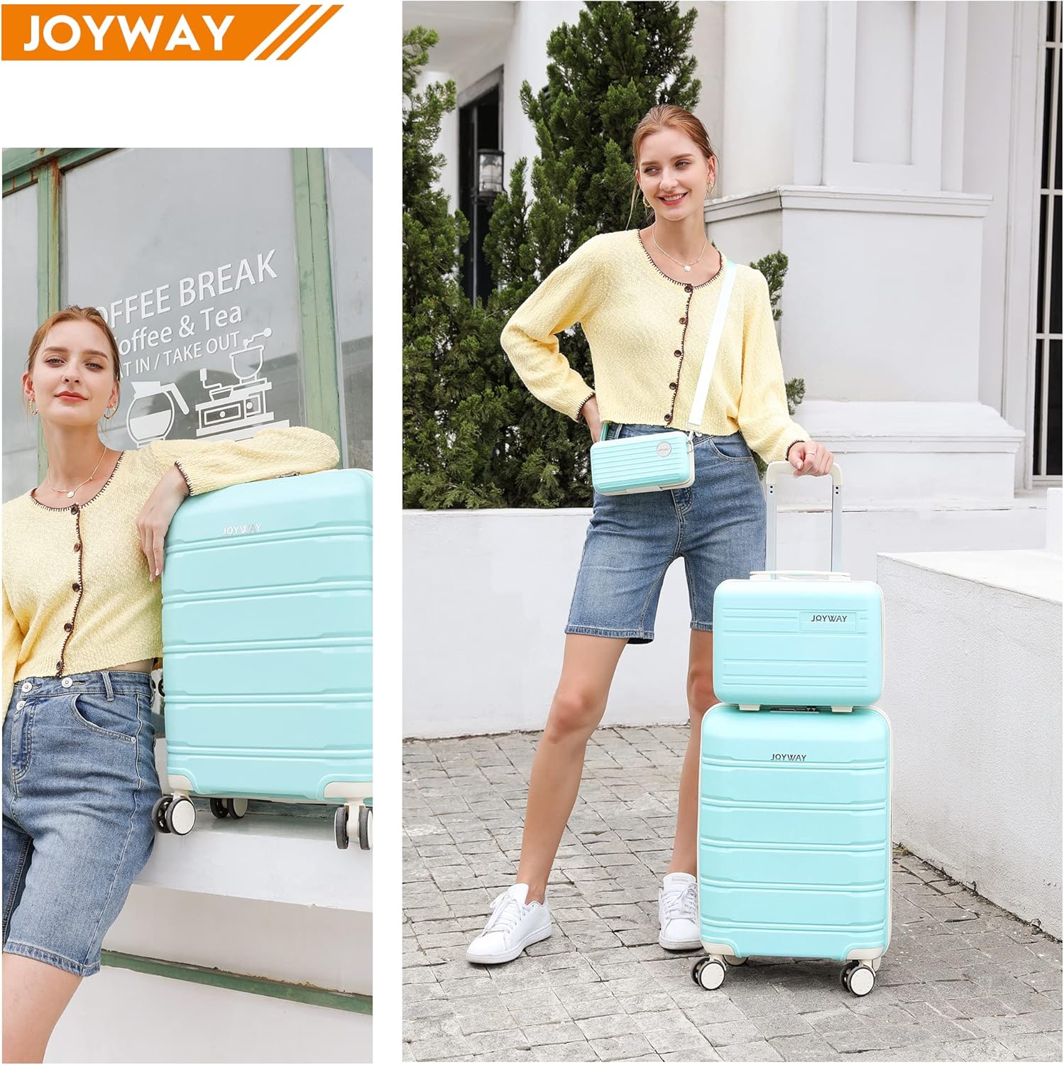  | Joyway Luggage 5 Piece Sets， Lightweight Rolling Hardside Travel Luggage with TSA Lock，Luggage Set Clearance，Suitcase with Spinner Wheels for Women | Luggage Sets