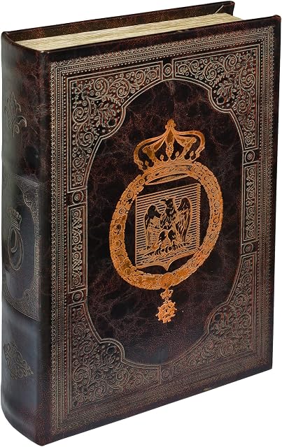 Design By Pepper False Book Box Bronze Eagle Storage Book Jewellery Storage Study Book Ornament Vintage Decorative False Book