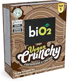 biO2 Vegan Crunchy Cacau e Caramelo 6 x 28 g