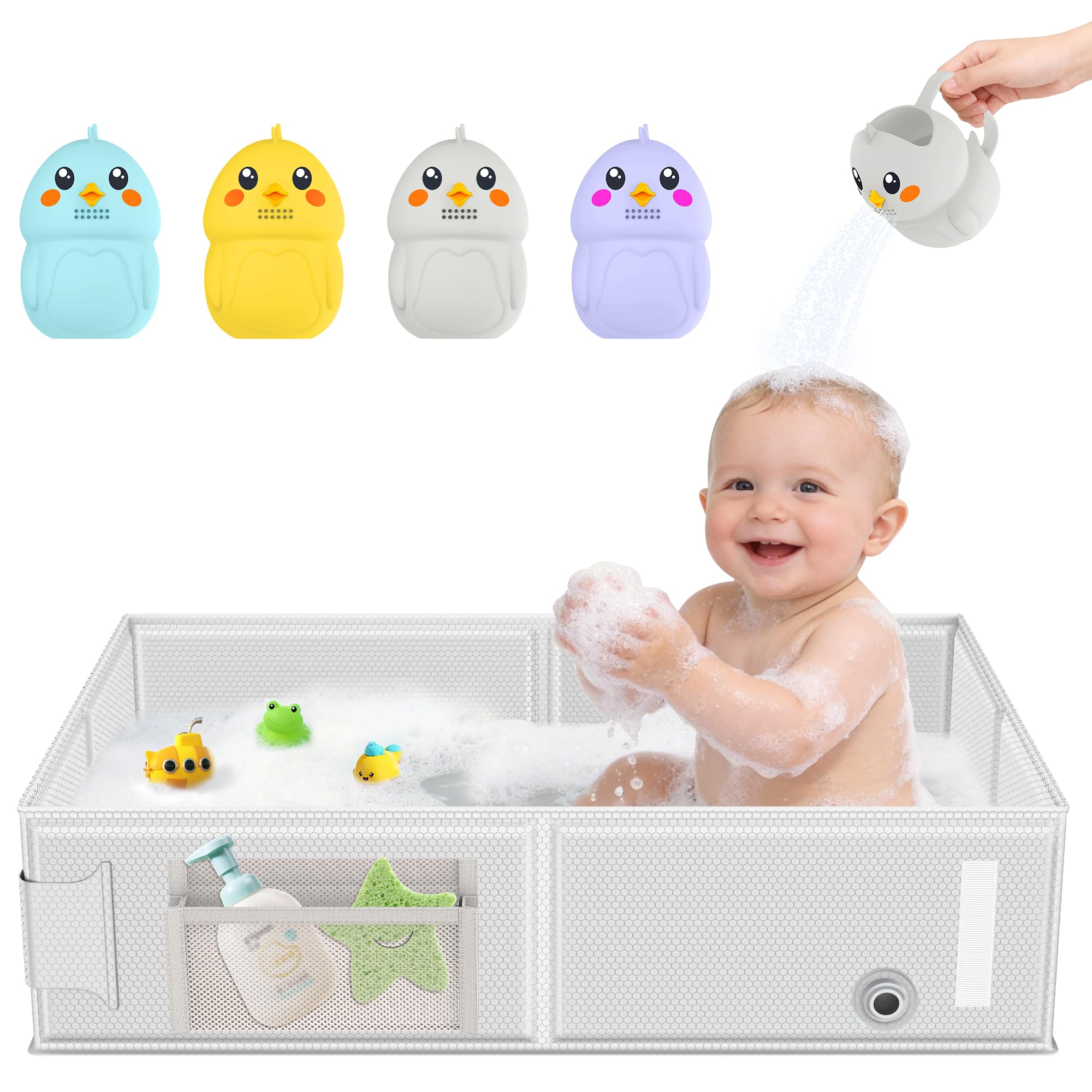 Photo 1 of Hehighti Collapsible Baby Bathtub