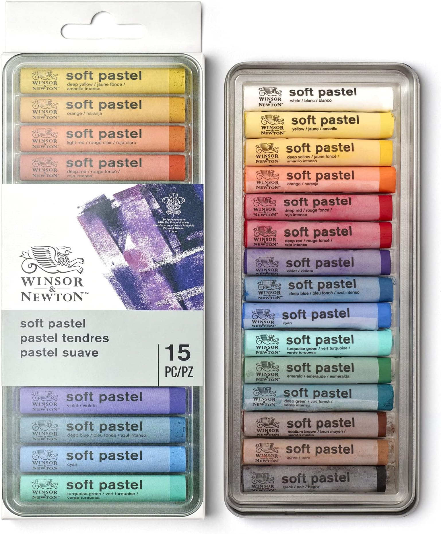 Winsor & Newton Professional Soft Pastels, Set of 15