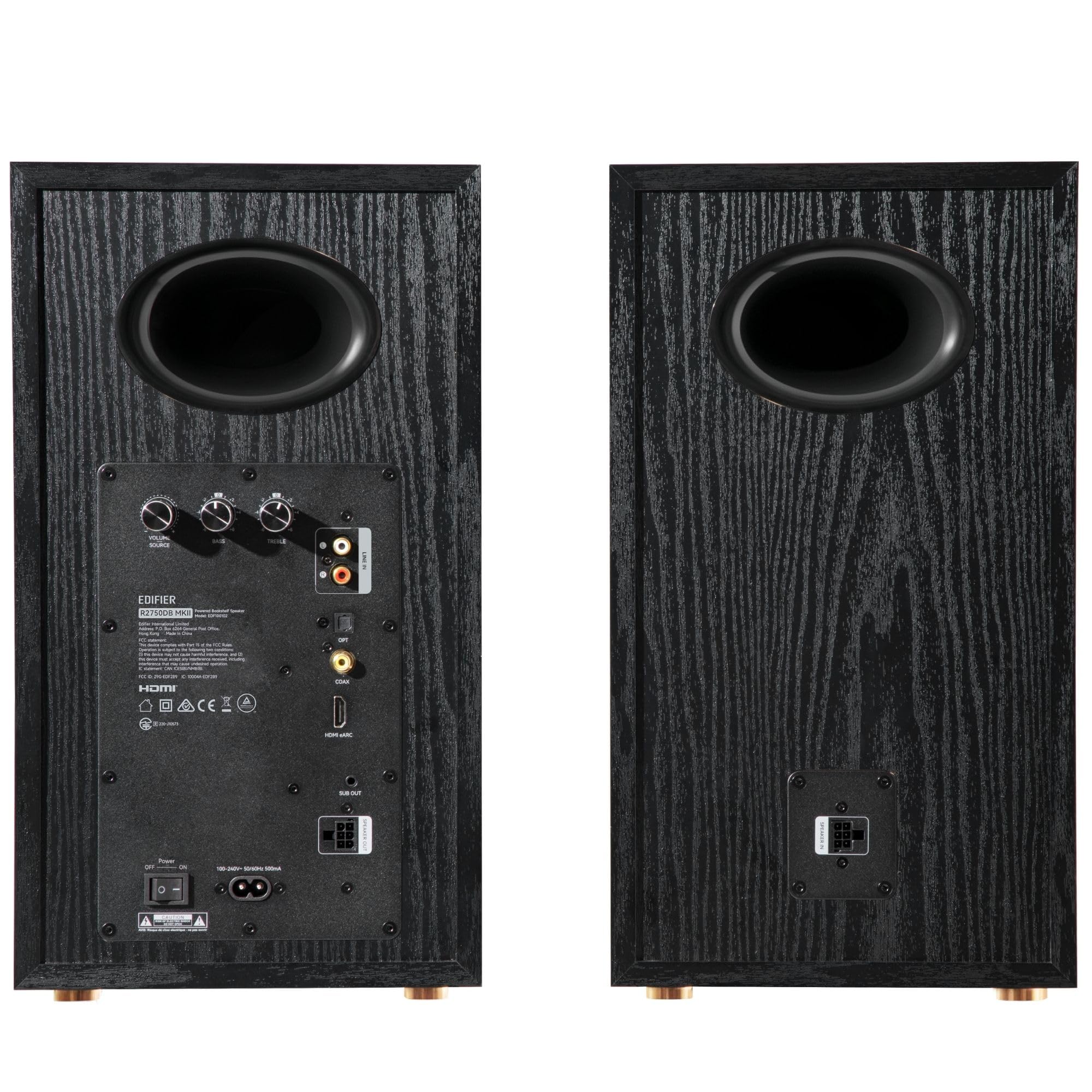 Edifier R2750DB MKII Altavoces Autoamplificados, Altavoces Activos HiFi 144W RMS. Sistema 3 Vías con Bluetooth 6.0, HDMI eARC, Audio Alta Resolución 24bit/96kHz y Sub out, Negro