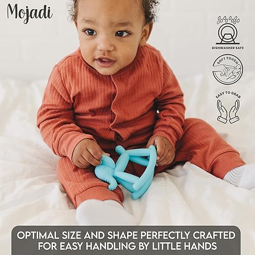 Miniatura 5 de ELPHY - Juguetes masticables para bebés de 0 a 6 meses, juguetes de dentición para bebés de 0 a 6 meses, sin BPA, mordedores para bebés de 6 a 12