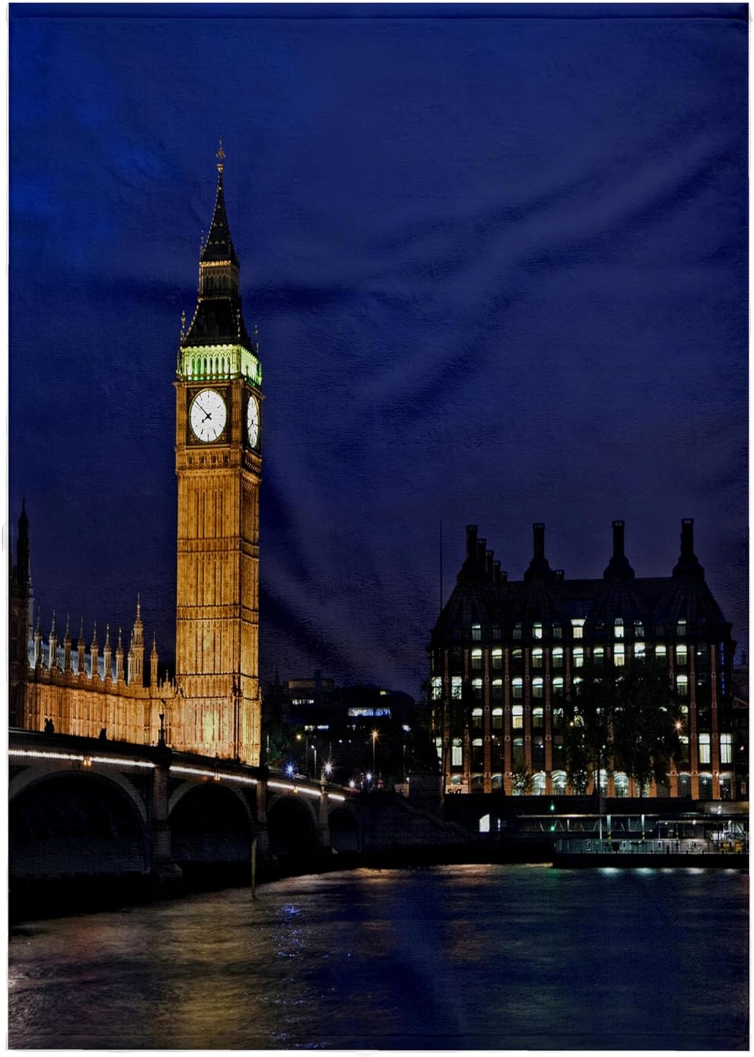 3dRose UK, London, Clock Tower, Big Ben at Dusk - EU33 BJA0009 - Jaynes Gallery 22x30 Bath Hand Pool Towel