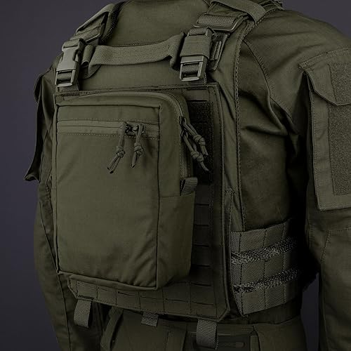 Miniatura 7 de Molle - Bolsa táctica Gp, bolsa de almacenamiento ampliada para uso general, bolsa de nailon grande para cinturón y chaleco