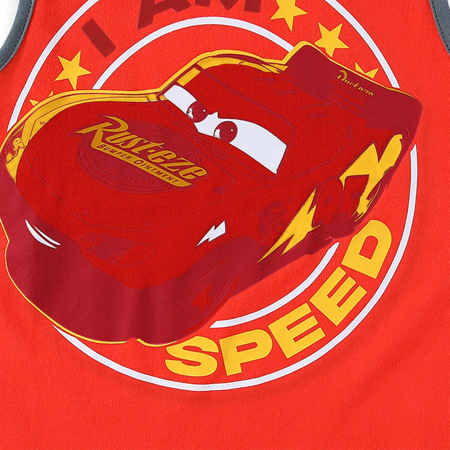 Disney Cars Lightning McQueen Boys Short Sleeve T-Shirt, Tank Top and Shorts 3 Piece Set for Big Kids - Image 6